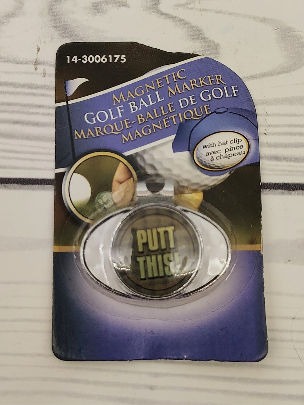 FREE w/ Purchase Magnetic Golf Ball Marker - Black/Green "PUTT THIS"